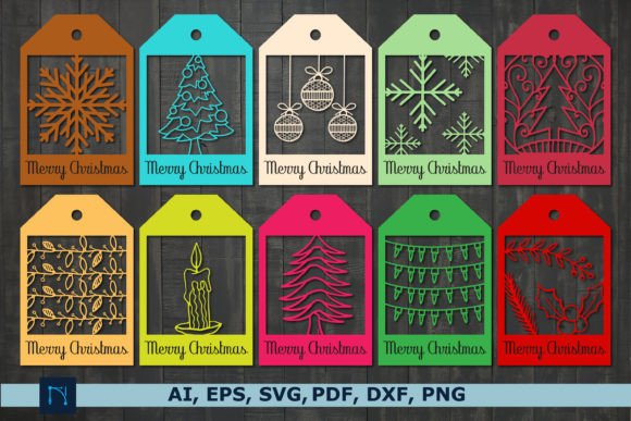 A Craft Designer's Review of Laser Cut Christmas Gift Tag SVG Bundle