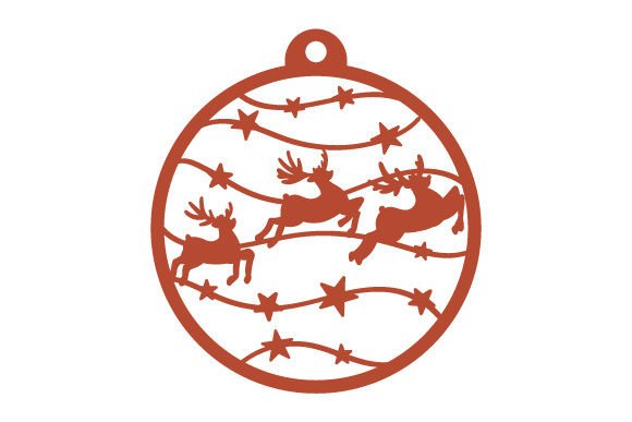 A Designer's Review of the Intricate Cut Christmas Bauble - Reindeer