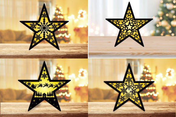 A Festive Laser Cut Star for Winter Branding & Content