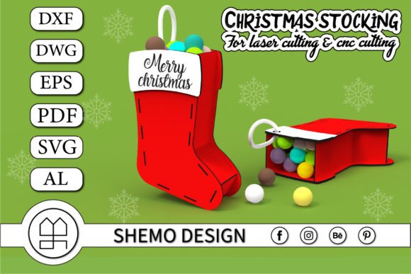 A Festive Stocking Elevates Laser Cut Winter Branding