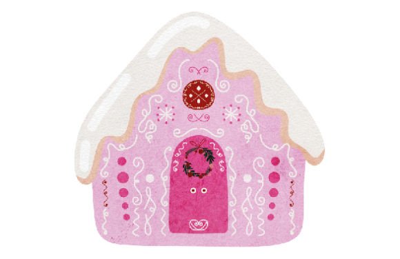 A Pink Christmas Gingerbread House for Crafted Elegance