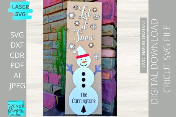 A Snowman Sign Svg for Your Laser Cut Brand Story