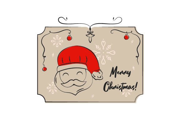 A Vintage Santa Claus Christmas Asset for Crafts