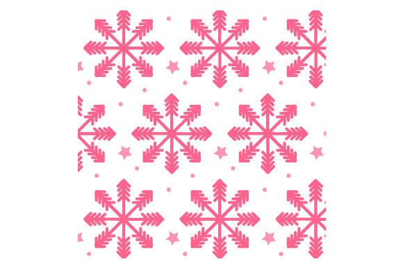 Applying the Pink Christmas Snowflakes Pattern for Seasonal Crafts and Branding