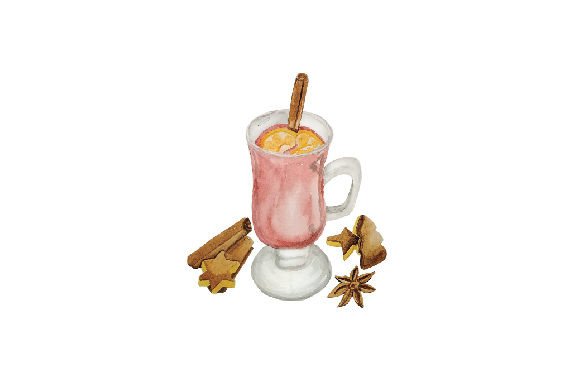 Christmas Mulled Wine Watercolor: A Craft & Food Amp Asset for Seasonal Projects