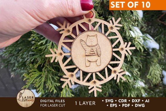 Christmas Snowflakes Bundle: Laser-Cut Elegance for Winter Brands