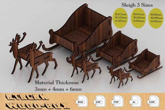 Santa Claus Christmas Deer Sleigh: A Designer's Review