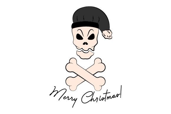 Spooky Christmas Skull: A Unique Craft Asset for Content Creators